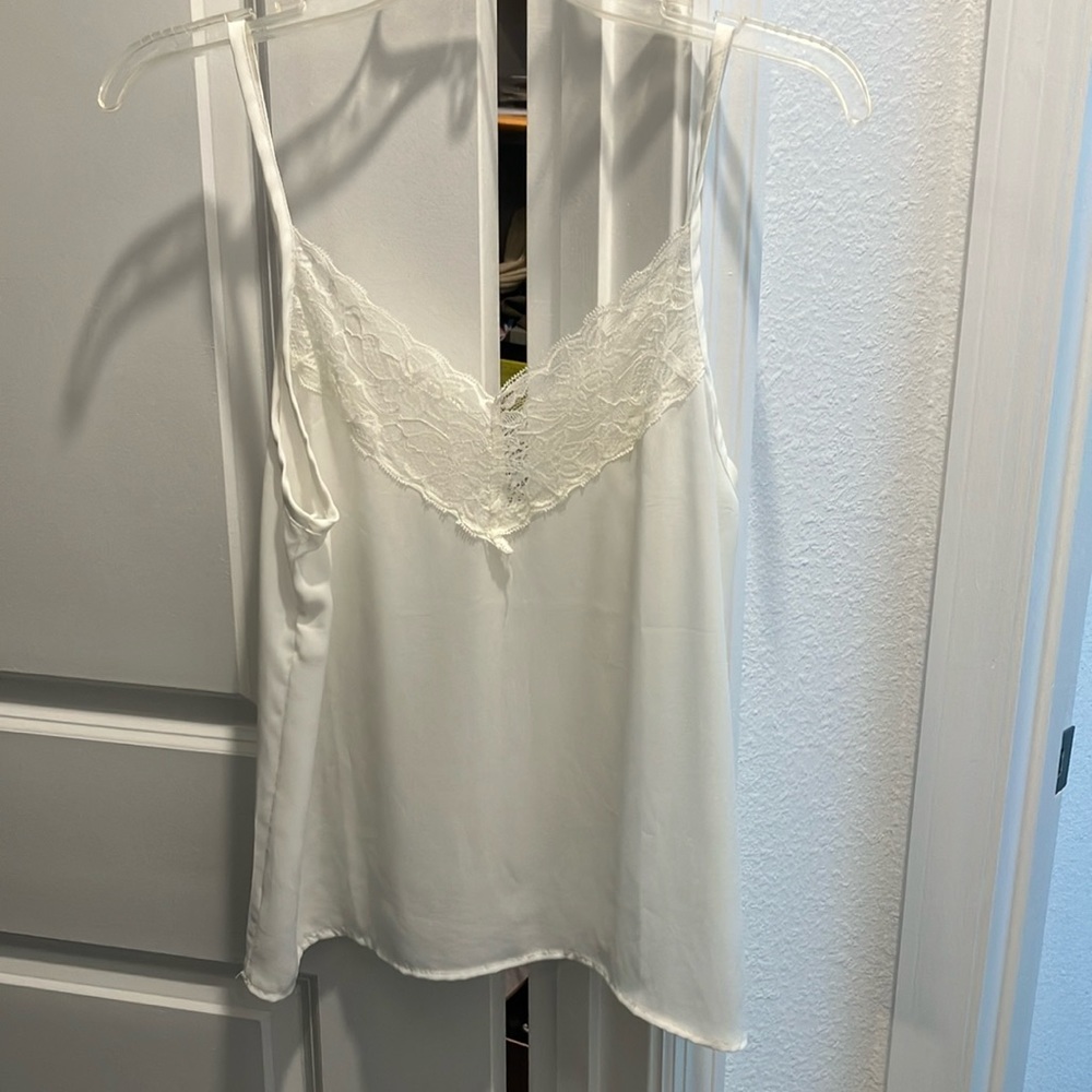 White lace cami